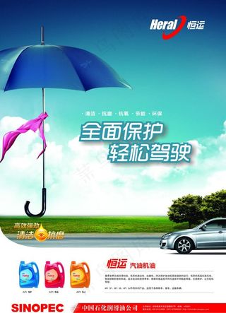 创意汽油机油海报图片