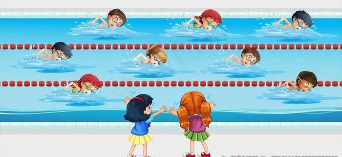 卡通运动员图片eps,ai矢量模版下载