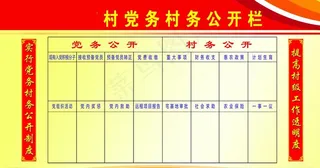 党务村务公开栏图片