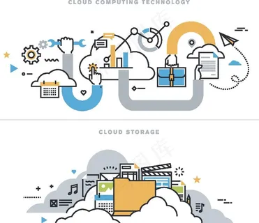 扁平办公插画图片