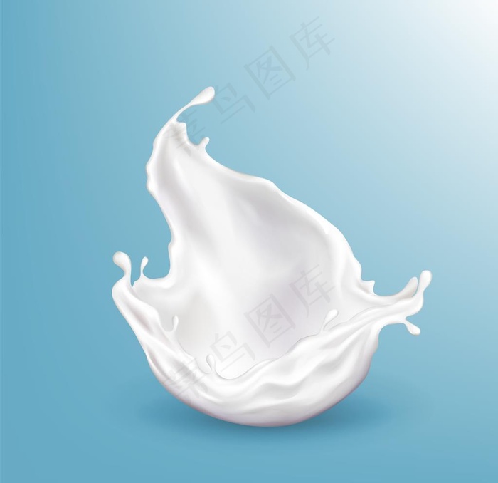 牛奶飞溅白色水滴图片eps,ai矢量模版下载