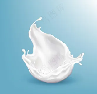牛奶飞溅白色水滴图片 牛奶飞溅白色水滴图片