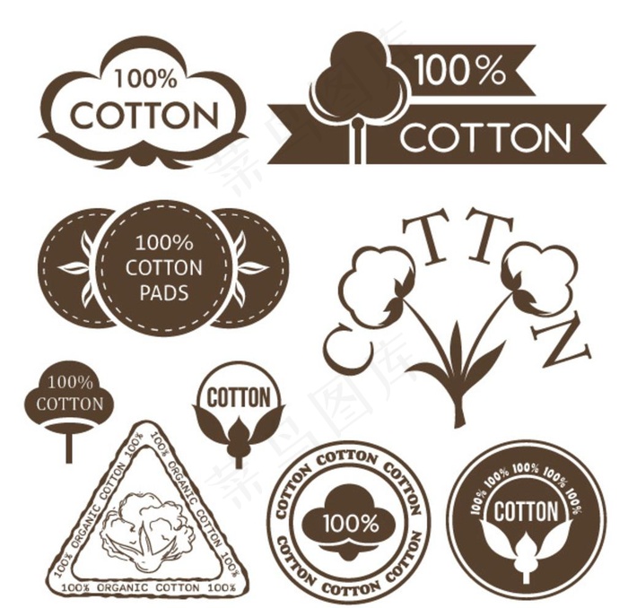 棉花标签片图片