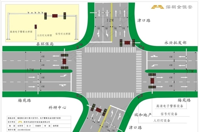 电子警察装置图片cdr矢量模版下载