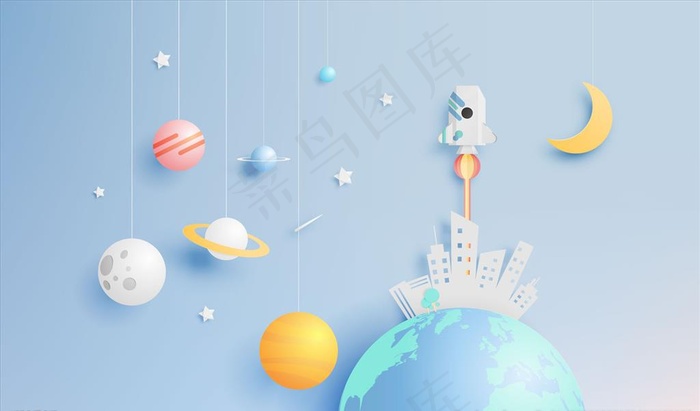 太空背景墙图片