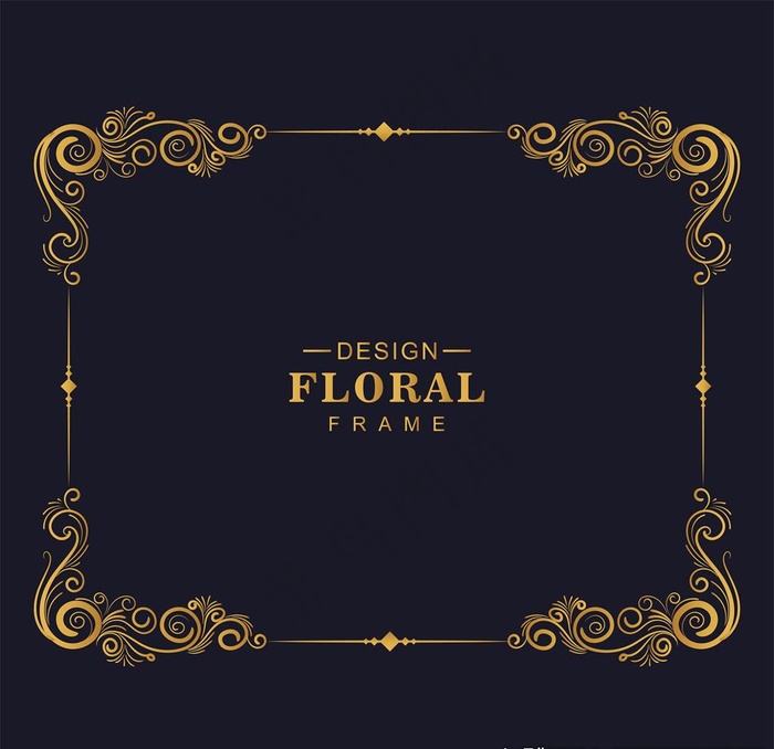 欧式花纹边框图片