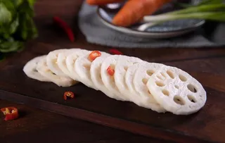 火锅菜品藕片图片