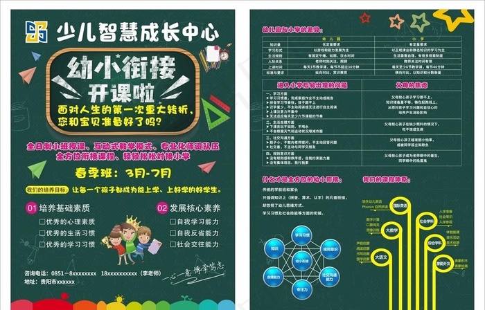 幼儿园DM单图片cdr矢量模版下载