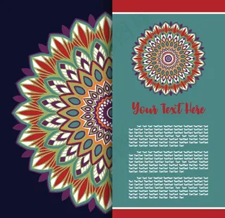 曼陀罗花纹图片