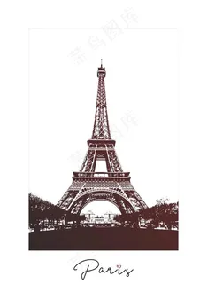 埃菲尔铁塔插画图片 埃菲尔铁塔插画图片