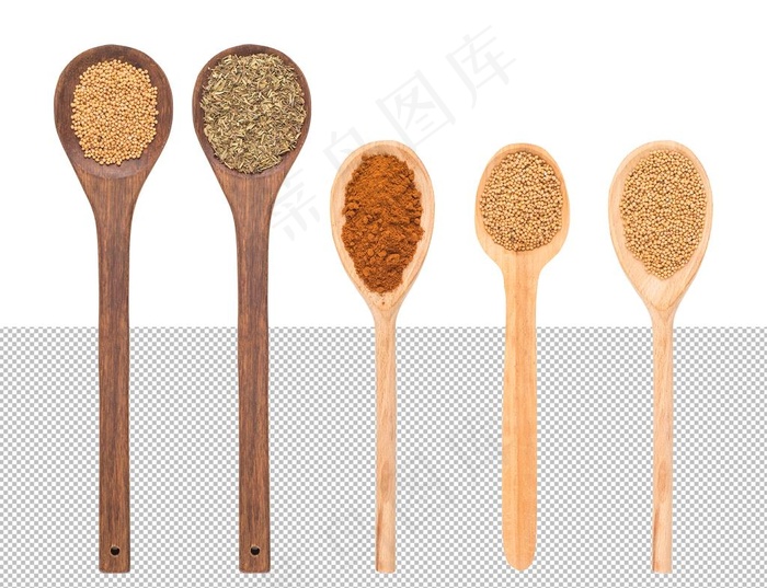 各式木勺子图片