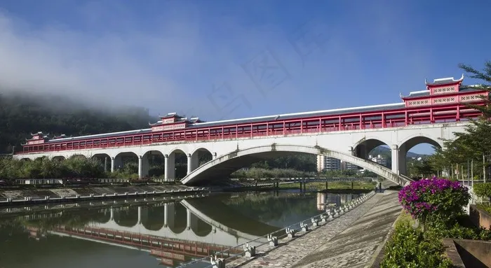 百花廊桥图片