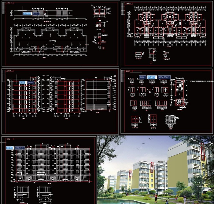 建筑施工图图片