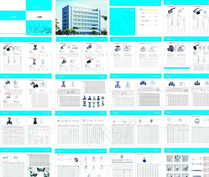 精细工业级阀门图片cdr矢量模版下载