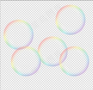 彩泡泡素材透明图片
