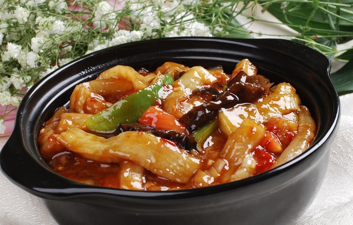 鱼香茄子煲图片