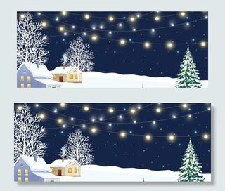 大气冬天背景图片