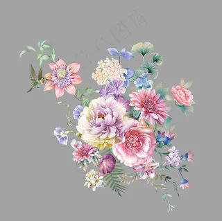 手绘花 玫瑰花 大牌花图片