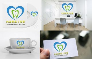 爱心牙医LOGO图片