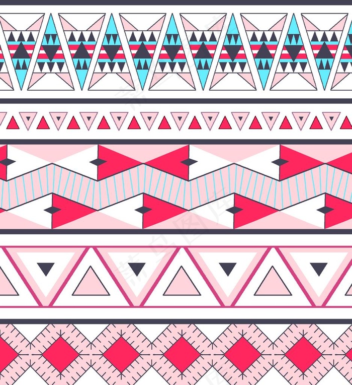 三角几何条图片