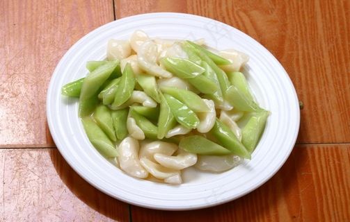 芥兰炒菱角图片