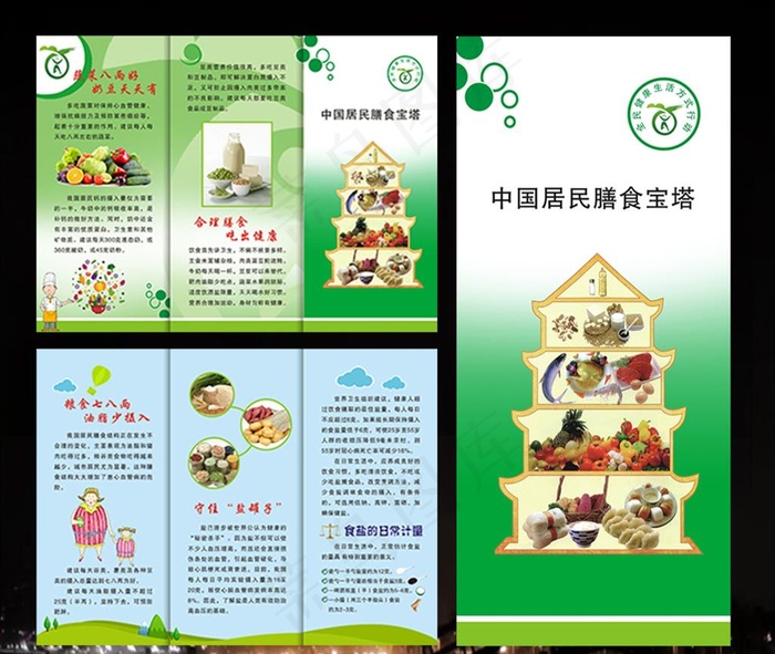 健康三折页图片cdr矢量模版下载