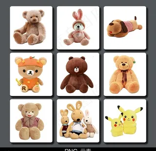 卡通玩偶元素图片