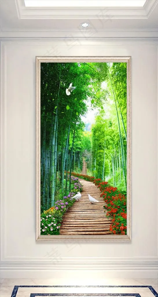 风景玄关图片(4725X9448(DPI:100))psd模版下载