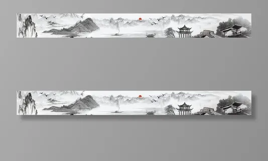 古风山水画图片