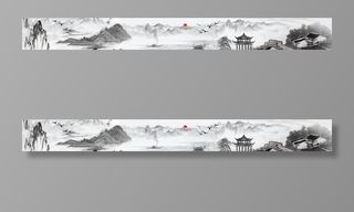 古风山水画图片