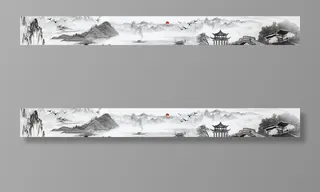 古风山水画图片