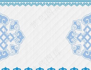 蒙古花纹灯箱片图片