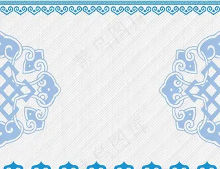 蒙古花纹灯箱片图片