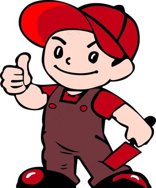 施工卡通图图片