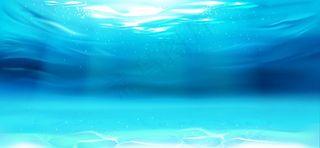 蓝色海底矢量图图片