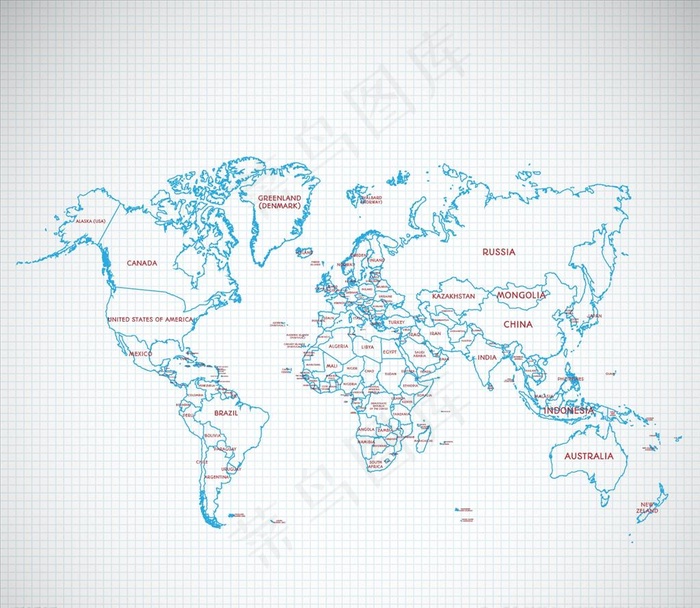 政治版图图片eps,ai矢量模版下载