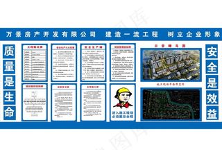 请戴安全帽 工程公示牌 项目工图片
