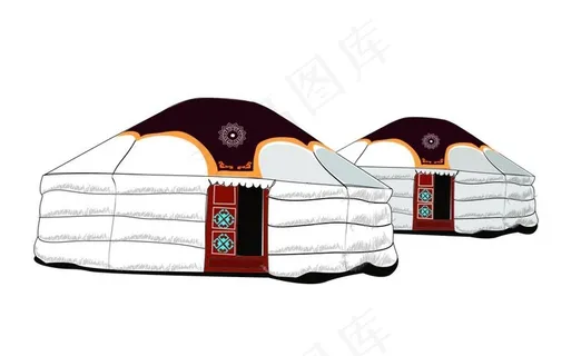 红色蒙古菜鸟图库片