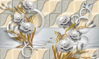 装饰画背景墙图片