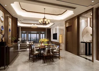 新中式室内装修效果图图片