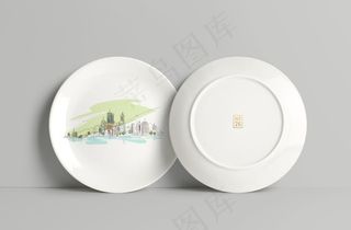 陶瓷盘子样机图片