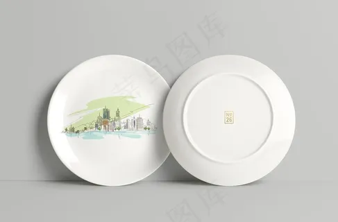 陶瓷盘子样机图片 陶瓷盘子样机图片