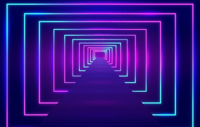 霓虹灯效背景图片ai矢量模版下载