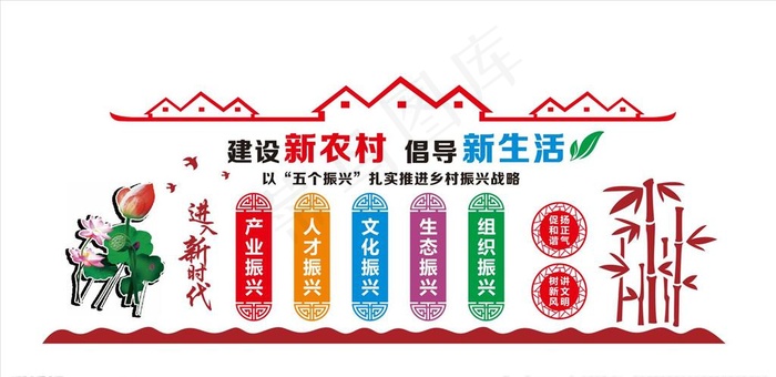 乡村振兴战略图片cdr矢量模版下载