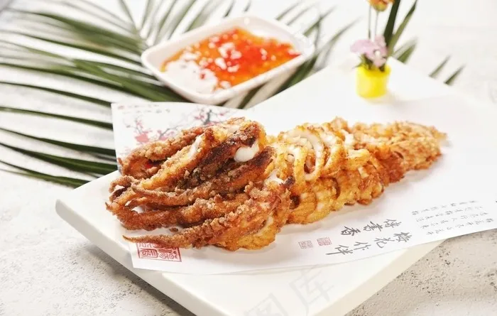 炸鱿鱼图片