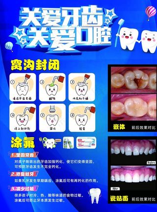牙科诊所海报图片