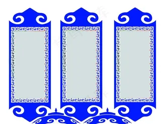 蒙古花纹 边框图片