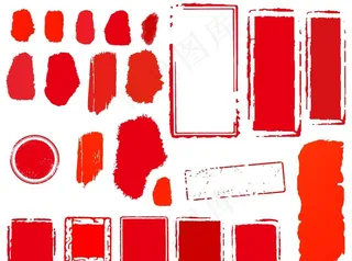 中国风传统篆刻印章图章免扣素材图片