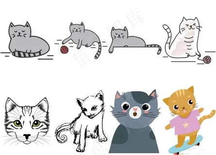 卡通猫图片