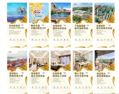 地产卖点展架图片